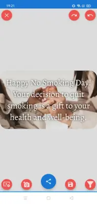 No Smoking Day Greeting Quotes android App screenshot 3